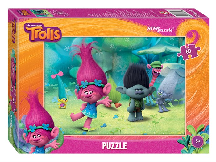 Мозаика "puzzle" 60 "Trolls" (DreamWorks) # 81148