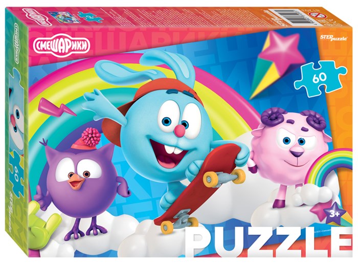 Мозаика puzzle 60 Смешарики (new) (Мармелад Медиа) # 81203