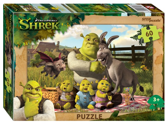 Мозаика puzzle 60 Shrek (DreamWorks, Мульти) # 81186