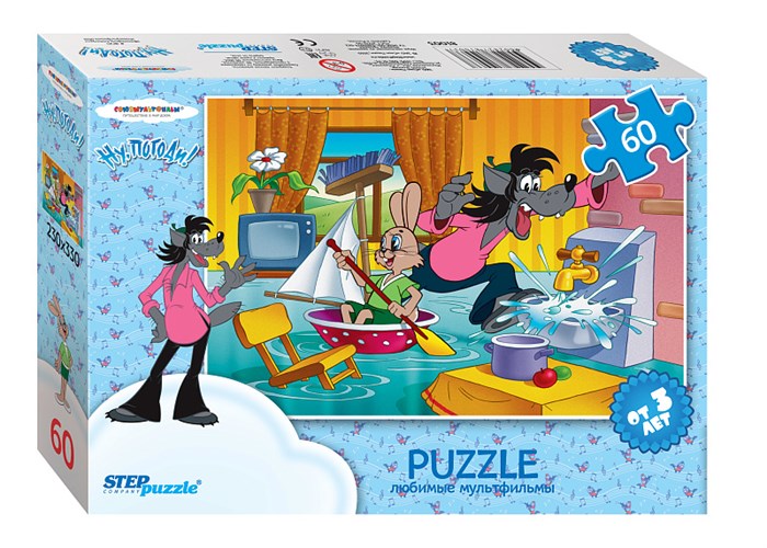 Мозаика "puzzle" 60 "Ну, погоди! (потоп)" # 81003