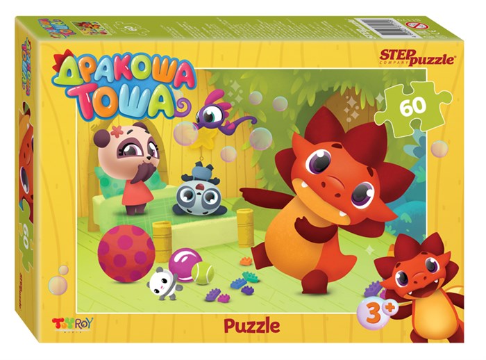 Мозаика puzzle 60 Дракоша Тоша (ТойРой Медиа) # 81179