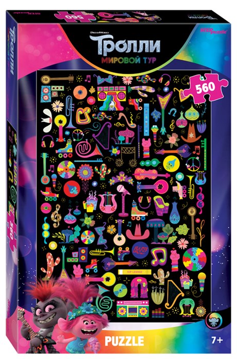 Мозаика puzzle 560 Trolls - 2 (DreamWorks) # 97078