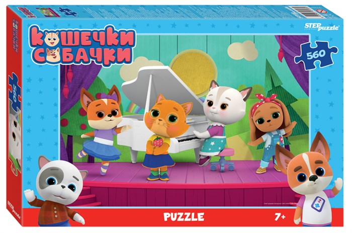 Мозаика puzzle 560 Кошечки и собачки (0+ Медиа) # 97093