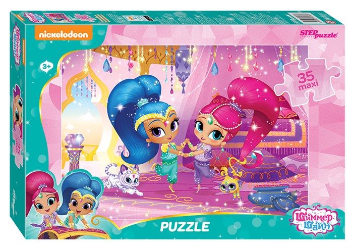Мозаика puzzle 35 MAXI Шиммер и Шайн (Никелодеон) # 91239