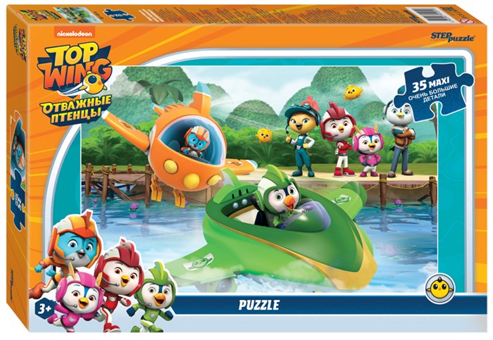 Мозаика puzzle 35 MAXI Отважные птенцы (Никелодеон) # 91251