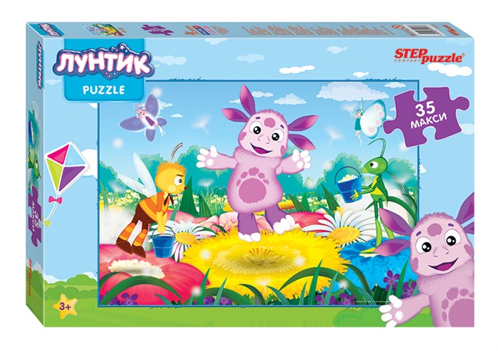 Мозаика puzzle 35 MAXI Лунтик (Мельница) # 91213
