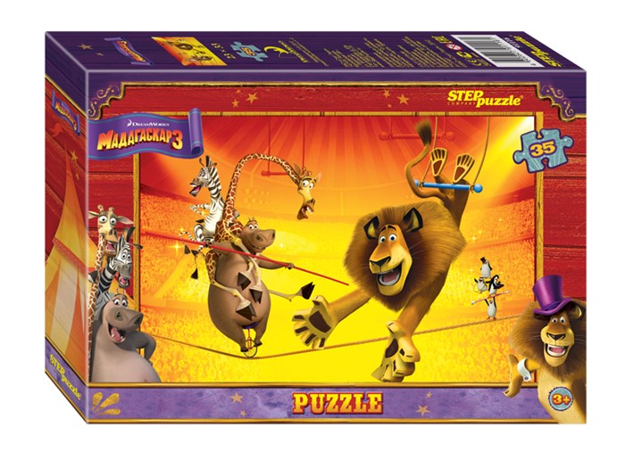 Мозаика "puzzle" 35 "Мадагаскар 3" (DreamWorks, Мульти) # 91116
