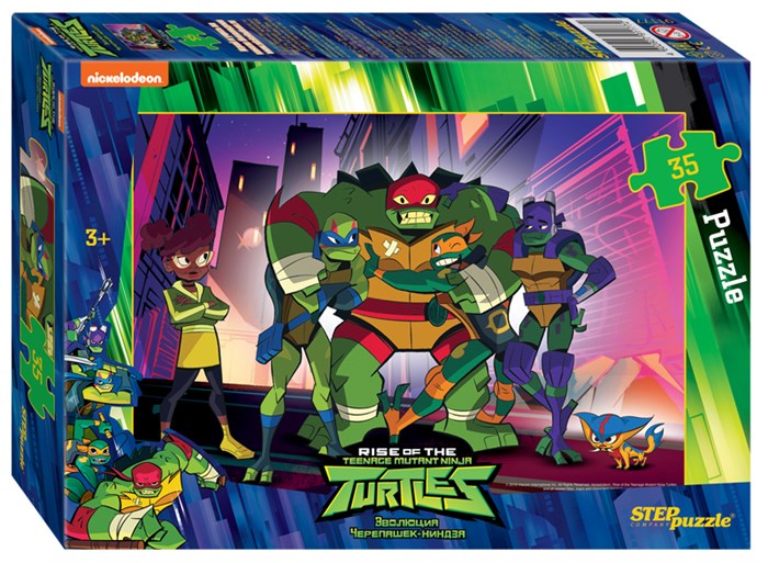 Мозаика puzzle 35 Черепашки Ниндзя (Никелодеон) # 91177