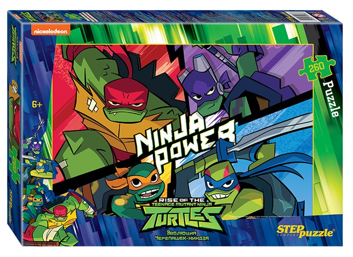 Мозаика puzzle 260 Черепашки Ниндзя (Никелодеон) # 95086