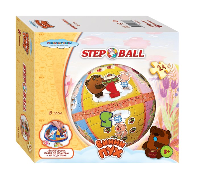 Мозаика "puzzle" 24 "Винни Пух" (Пазл-шар) (С/м) # 98105