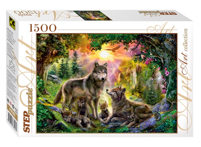 Мозаика puzzle 1500 Волки # 83046
