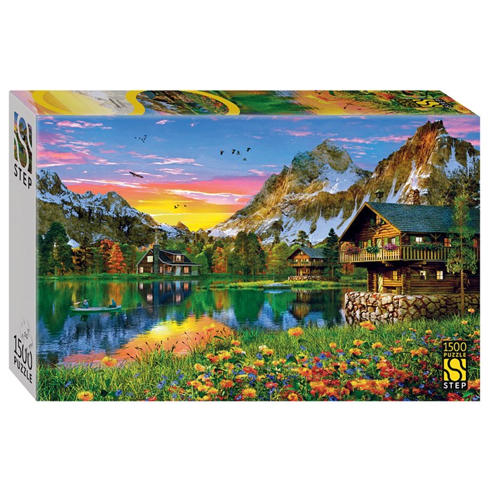 Мозаика puzzle 1500 Озеро в Альпах # 83071