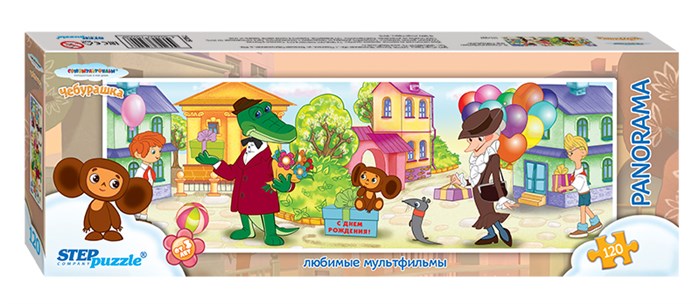 Мозаика puzzle 120 Панорама - 2 (мультфильмы) (С/м) # 75029