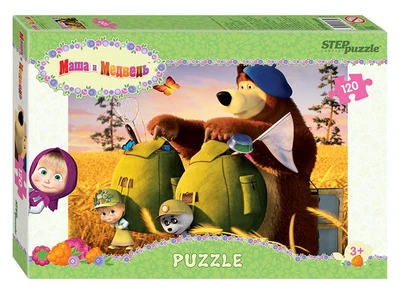 Мозаика puzzle 120 Маша и Медведь - 2 (Анимаккорд) # 75160
