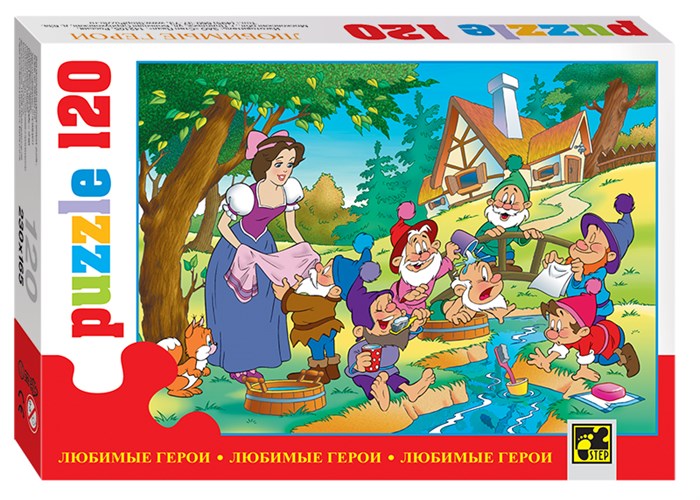 Мозаика puzzle 120 Любимые герои # 75030