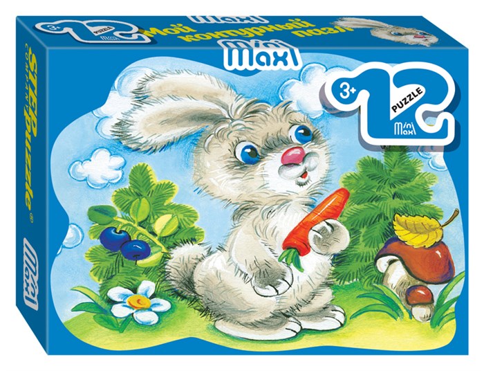 Мозаика puzzle 12 Зайчик (Mini-maxi) # 87000