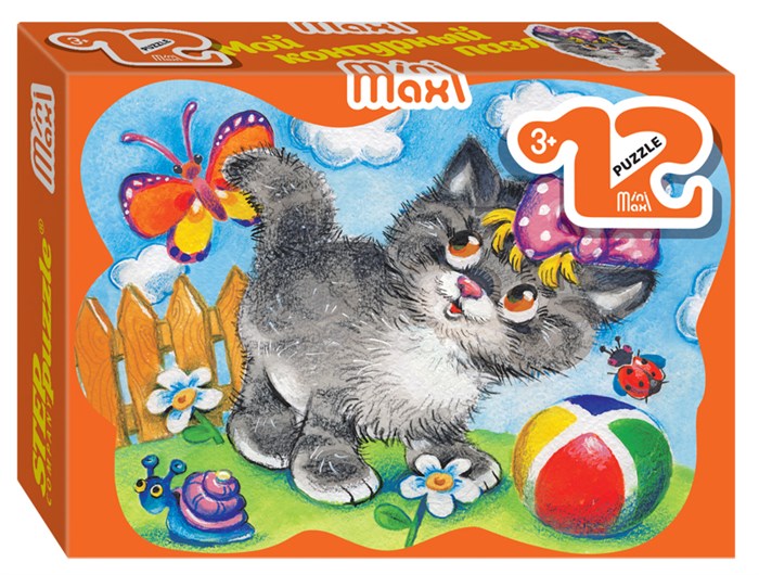 Мозаика puzzle 12 Котик (Mini-maxi) # 87001