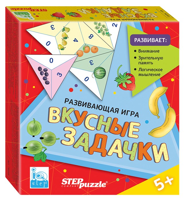 Развивающая игра "Вкусные задачки. Тримино" (IQ step) # 76058