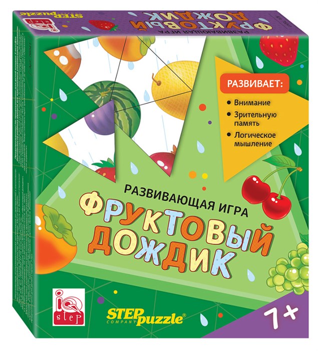 Развивающая игра "Фруктовый дождик. Тримино" (IQ step) # 76041