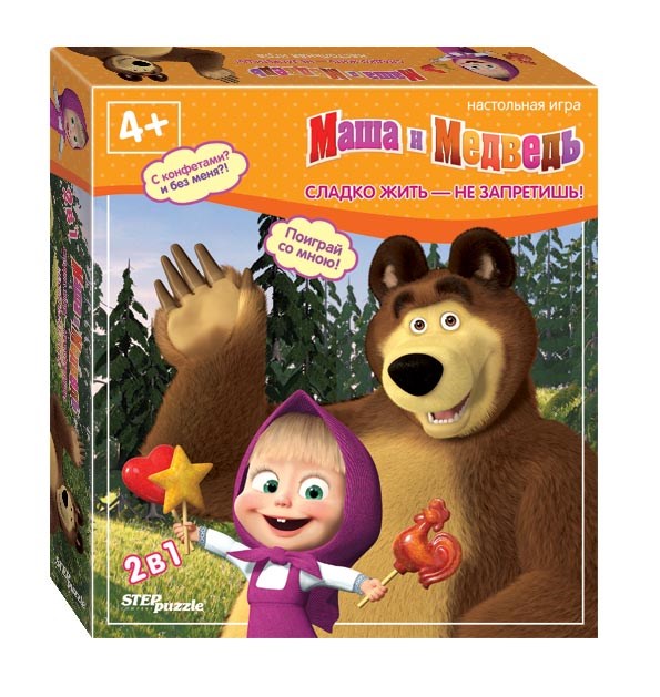 Настольная игра "Сладко жить — не запретишь!" (Маша и Медведь) # 76231