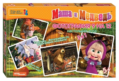 Настольная игра "Фотография 9 на 12" (Маша и Медведь) # 76543