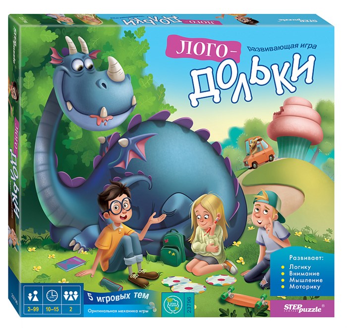 Развивающая игра из дерева "Логодольки" # 89816