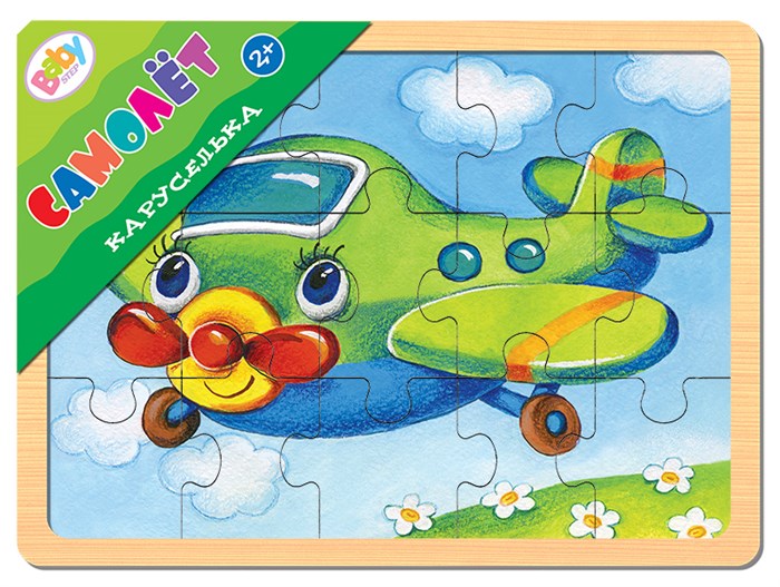 Игра из дерева Каруселька. Самолёт (Baby Step) # 89038