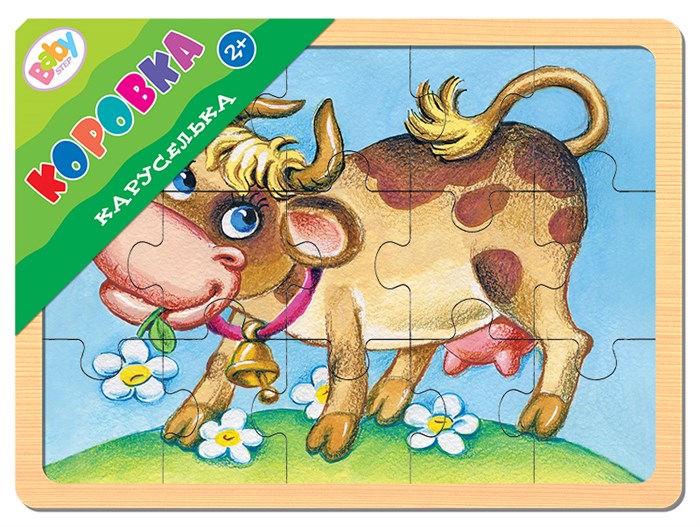 Игра из дерева Каруселька. Коровка (Baby Step) # 89032
