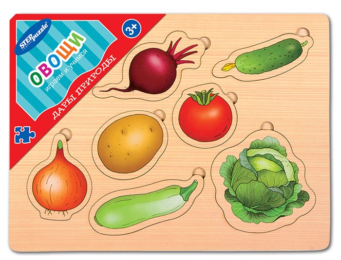 Игра из дерева Дары природы. Овощи # 89006