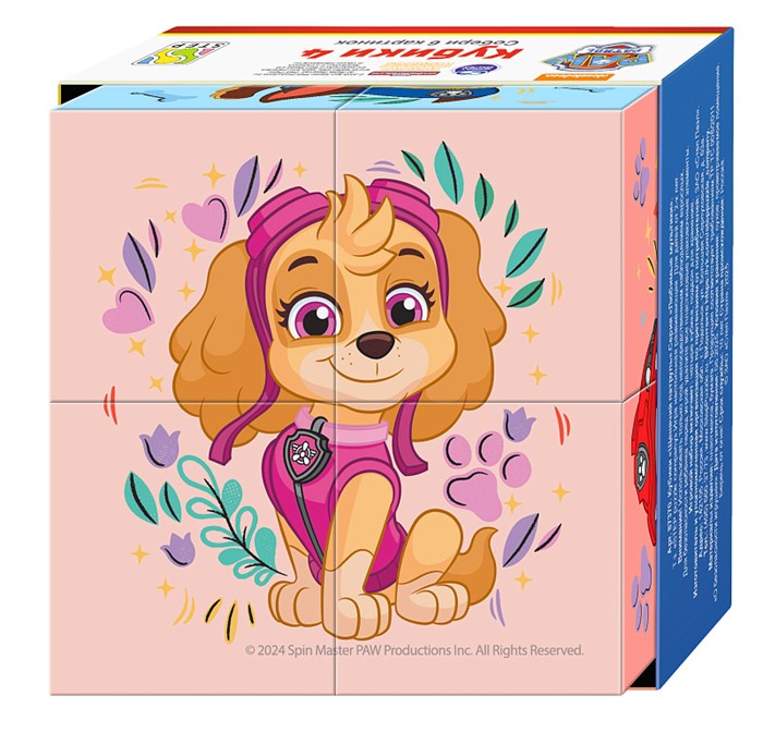 4 кубика "Щенячий патруль" (Никелодеон) # 87370
