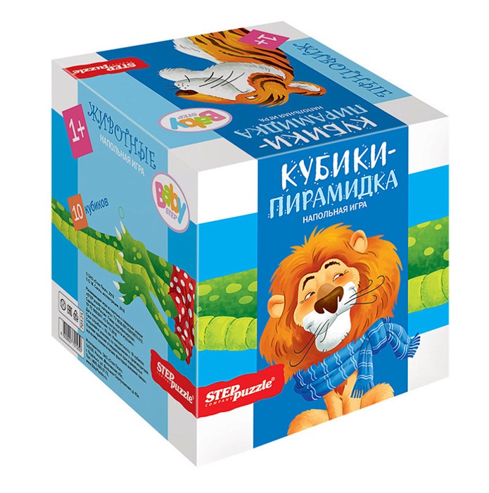 Кубики-пирамидка Животные (Baby Step) # 70125