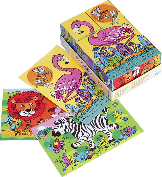 6 кубиков Baby Step Зоопарк # 87332