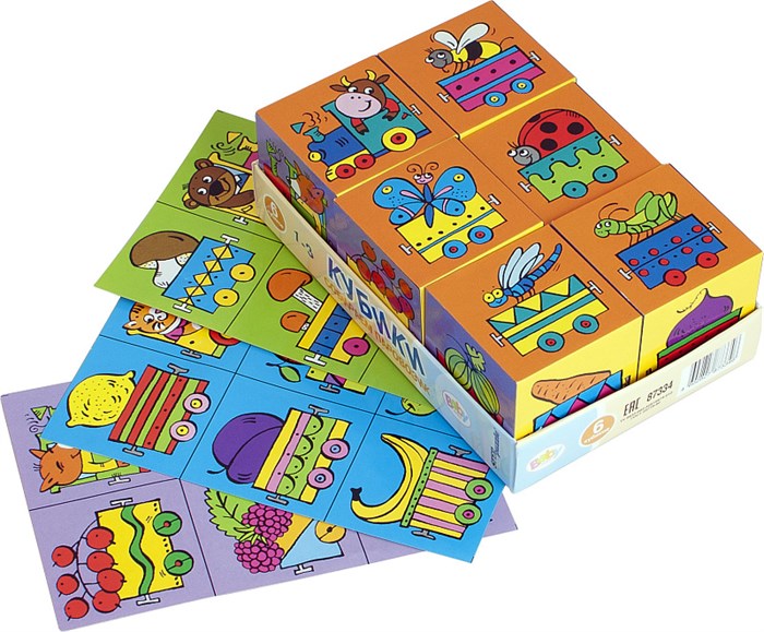 6 кубиков Baby Step Собираем паровозик # 87334