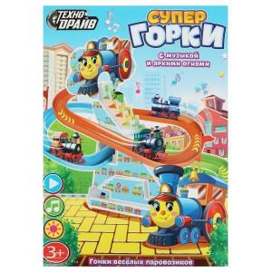 Трек веселые горки, свет-звук, бат, кор.23,1*32,1*7,3см ТЕХНОДРАЙВ 2008B110-R