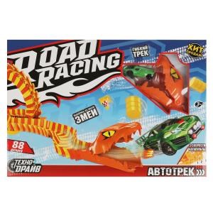 Автотрек с катапультой, змея, кор.38*26*8см ТЕХНОДРАЙВ A1550465B-R