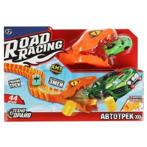 Автотрек с катапультой, змея, кор.41*30*7,5см ТЕХНОДРАЙВ A1550459B-R