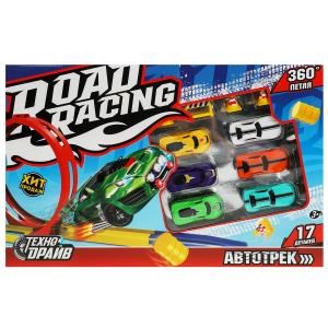 Автотрек петля 360, 6 машинок, кор.39*25*4см ТЕХНОДРАЙВ A1553852W-R