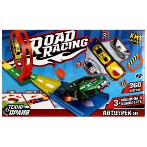 Автотрек петля 360, 3 машинки, кор.41,5*25,6*4,5см ТЕХНОДРАЙВ 2101C121-R