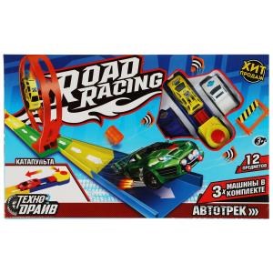 Автотрек с катапультой, кор.41,5*25,6*4,5см ТЕХНОДРАЙВ 1811C059-R