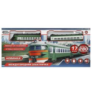 Железная дорога свет-звук, длина пути 280, кор.46,8*20,5*5см ТЕХНОДРАЙВ YG96613-R-B01
