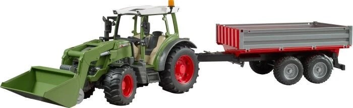Игрушка Bruder Fendt Vario 211 с фронтальным погрузчиком и прицепом 113376276