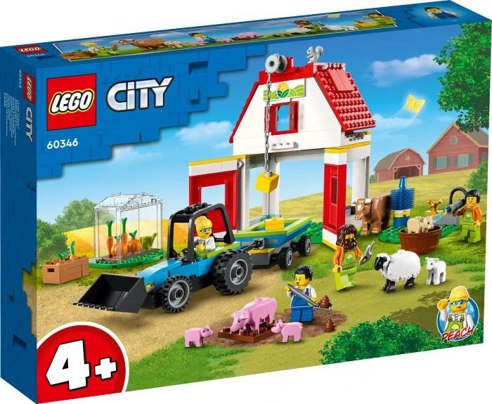 Конструктор LEGO 60346 City - Ферма и амбар с животными 54966493