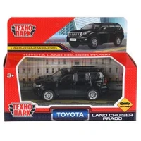 Машина металл TOYOTA LAND CRUISER PRADO длина 10,5 см, инерц, черный, в кор. Технопарк PRADO-11-BK