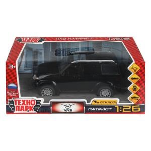 {{photo.Alt || photo.Description || 'Машина металл свет-звук UAZ ПАТРИОТ 17,8 см, двери, инерция, черн, кор. Технопарк'}}