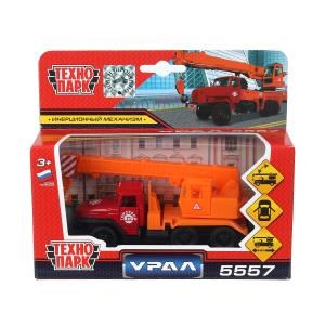 {{photo.Alt || photo.Description || 'Машина металл УРАЛ КРАН, 12 см, двери, подвиж. детали, инерц., кор. Технопарк'}}