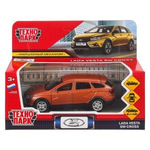 Машина металл LADA VESTA SW CROSS, 12 см, двер, багаж, инерц, золотой. кор. Технопарк VESTA-CROSS-GD (72)