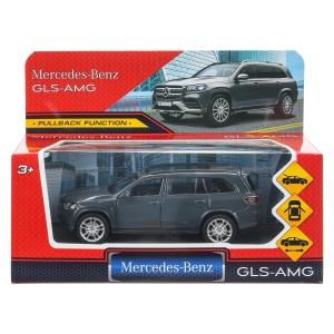 Машина металл MERCEDES-BENZ gls class amg 12см, дв,баг,ин,серый, кор. Технопарк GLS-12-GR