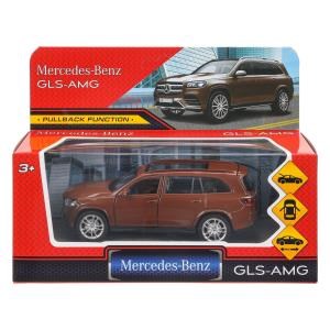 Машина металл MERCEDES-BENZ gls class amg 12см, дв,баг,ин,бронзовый, кор. Технопарк GLS-12-BZ