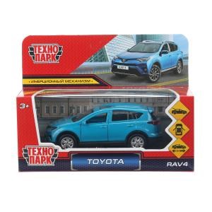 Машина металл TOYOTA RAV4 длина 12 см, двери, багажн, инерц. синий, кор. Технопарк RAV4-BU (72)