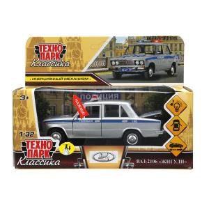 {{photo.Alt || photo.Description || 'Машина металл свет-звук LADA ВАЗ-2106 13 cm,ПОЛИЦИЯ серебряный кор.технопарк Технопарк'}}